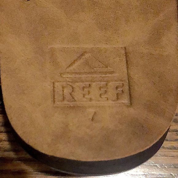 REEF Men’s Brown Slip On Flip Flop Thong Sandals Sz 7 - Picture 5 of 7